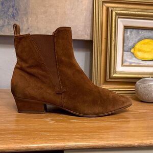 Aquatalia Chestnut Suede Ankle Booties